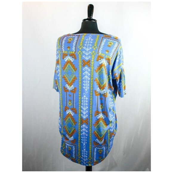 LuLaRoe Tunic Top Geometric Print Size XS - Picture 4 of 5